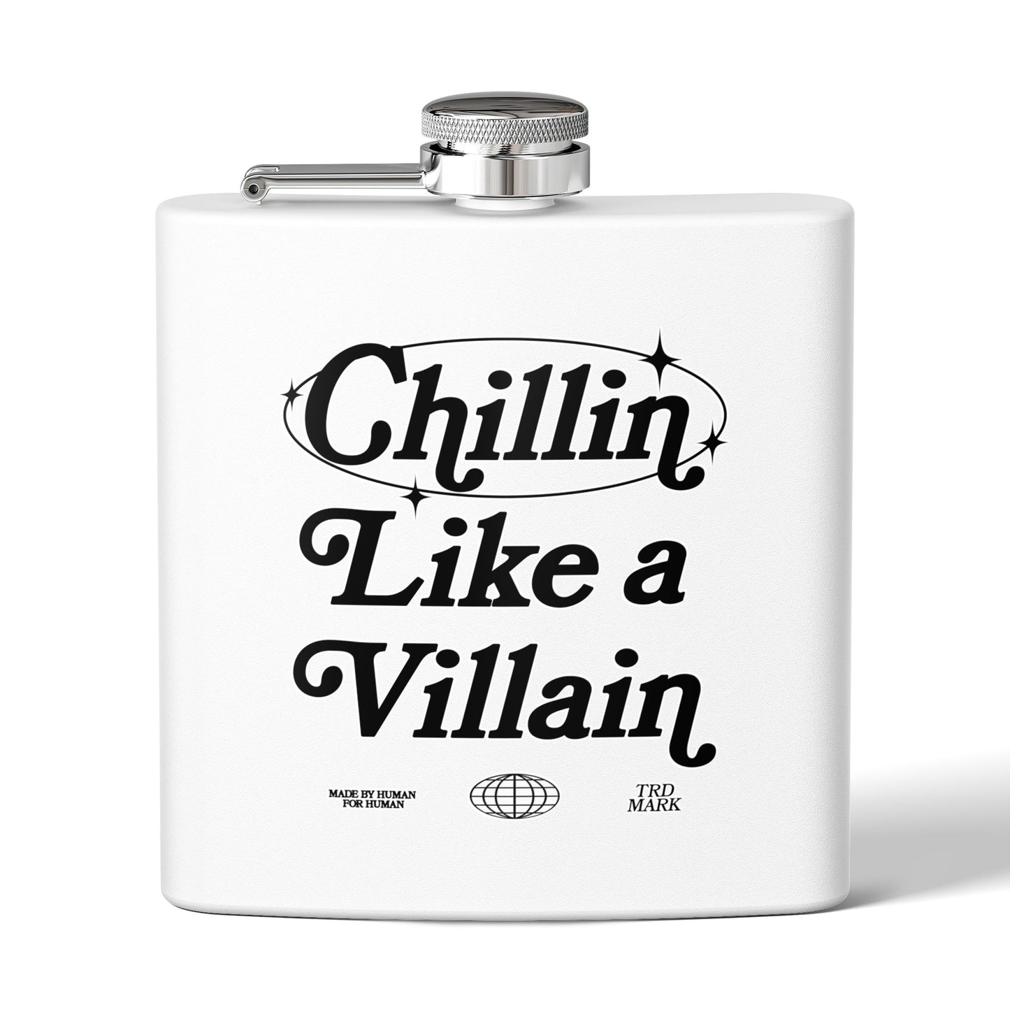 STAINLESS STEEL VILLAIN ELIXIR Flask