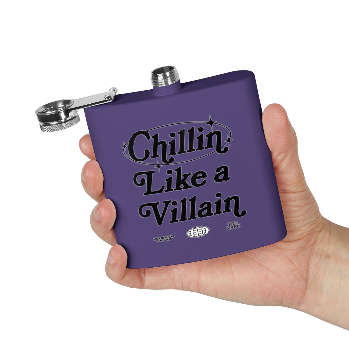 STAINLESS STEEL VILLAIN ELIXIR Flask