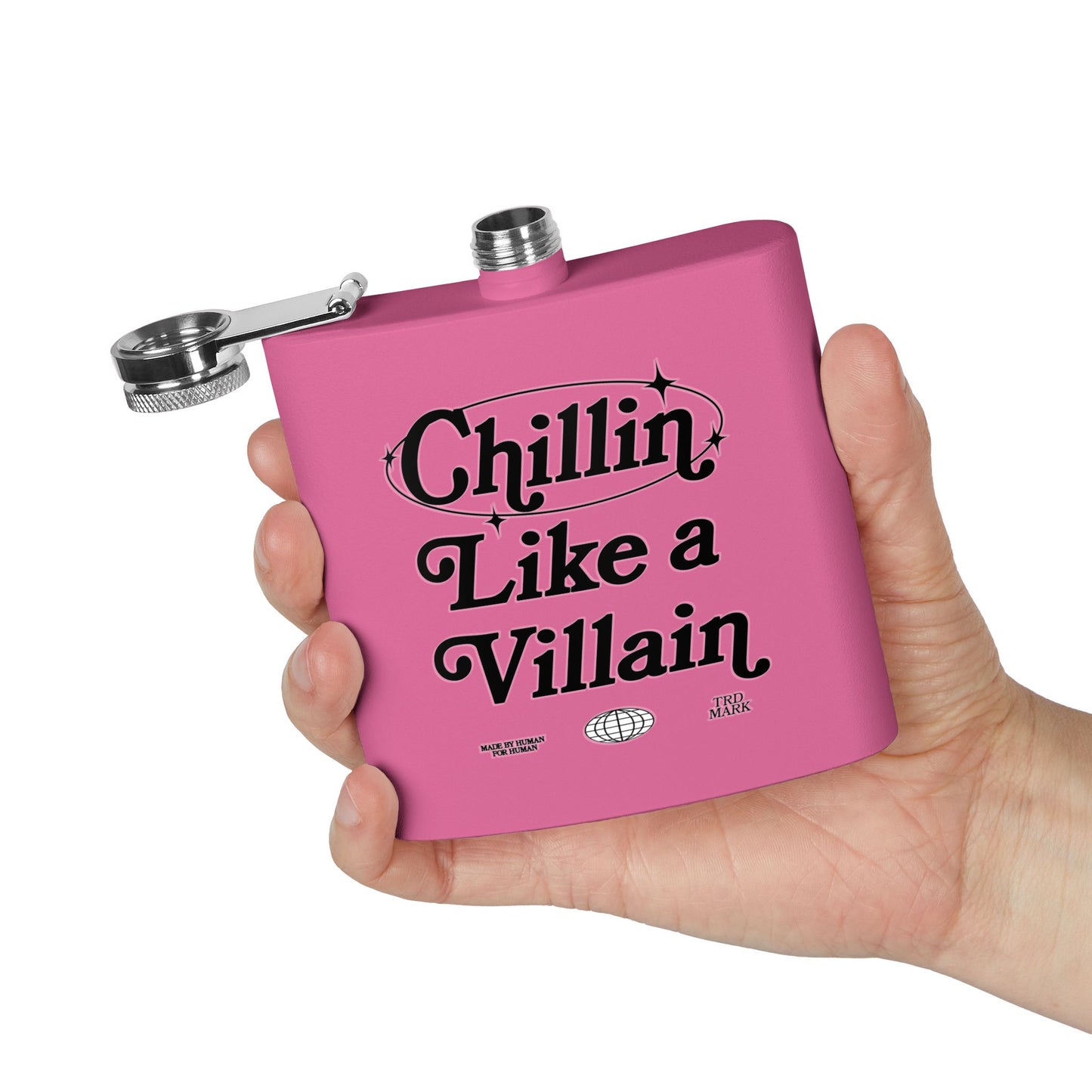 STAINLESS STEEL VILLAIN ELIXIR Flask