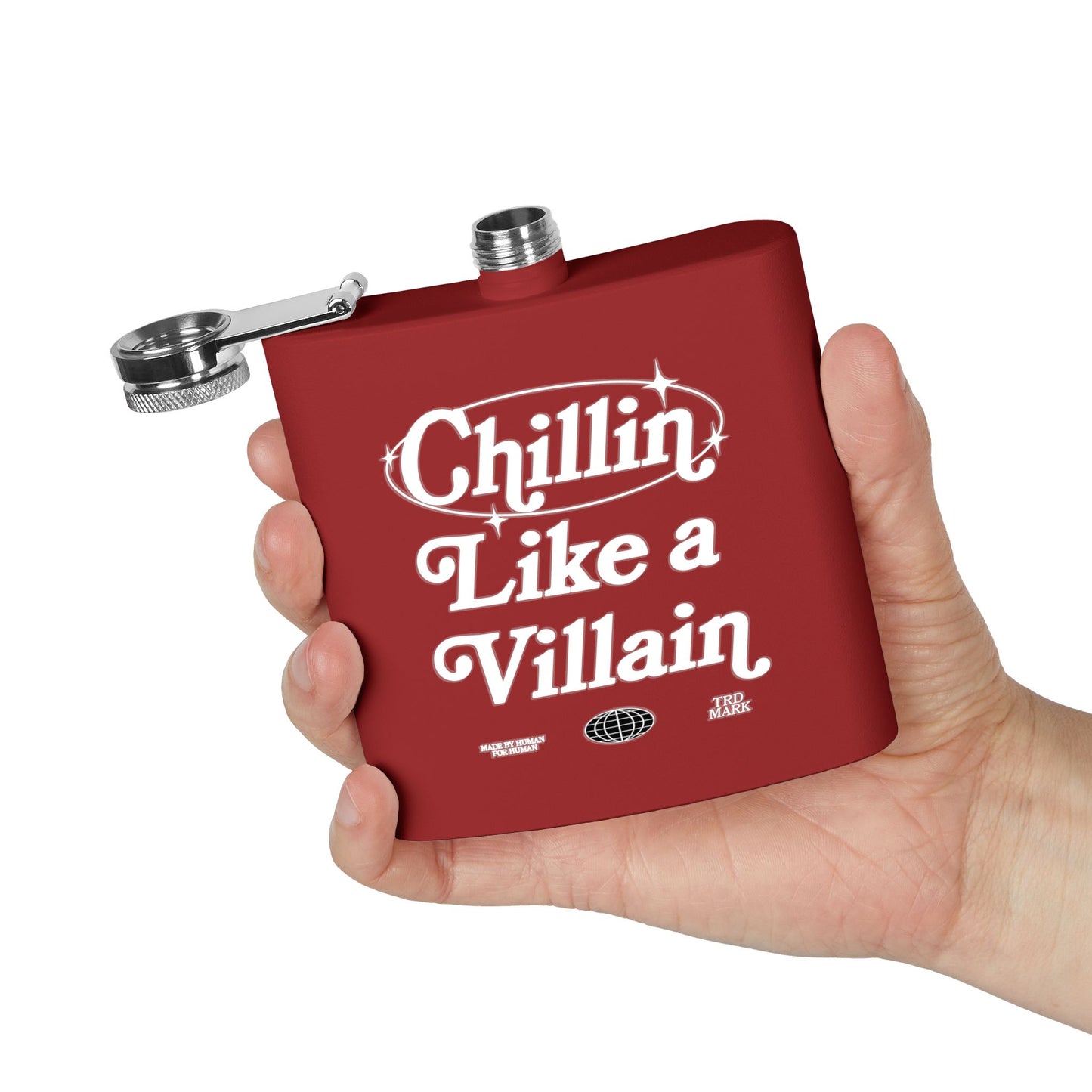 STAINLESS STEEL VILLAIN ELIXIR Flask