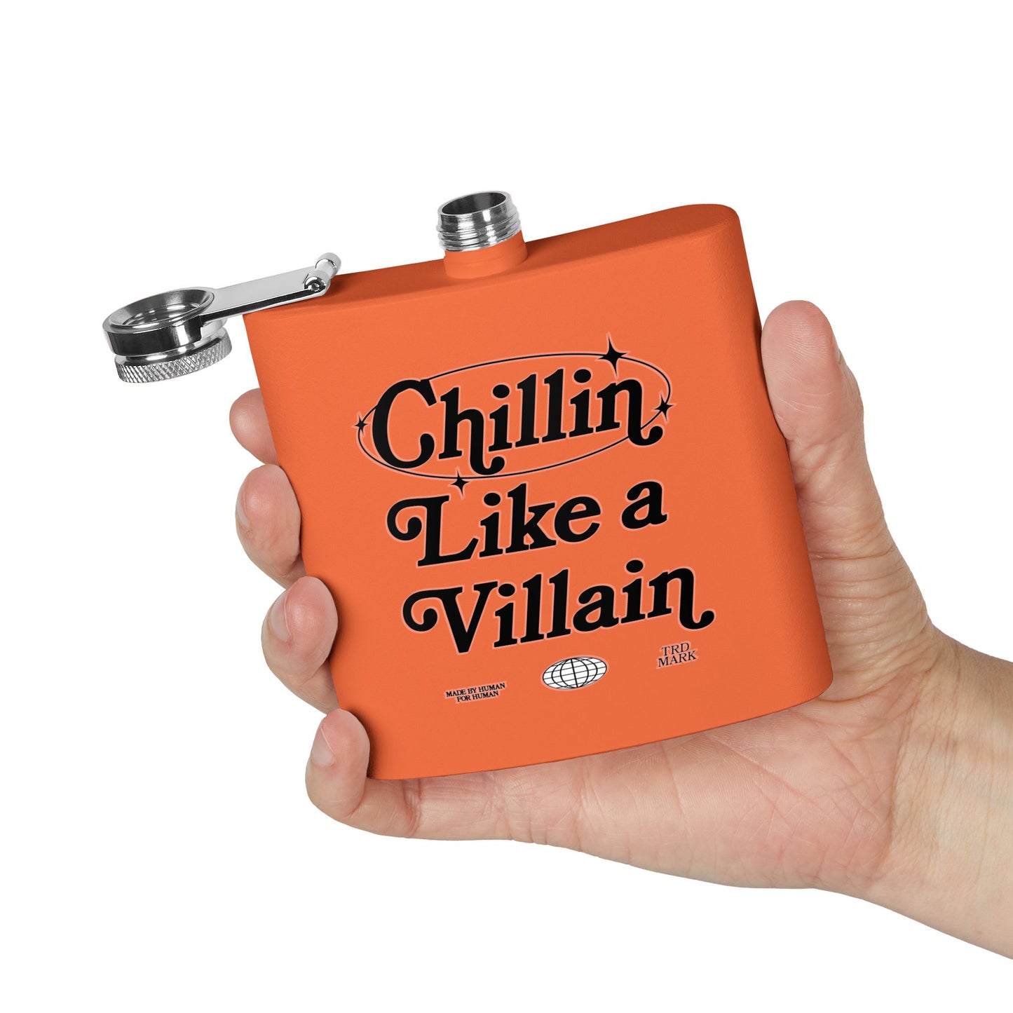 STAINLESS STEEL VILLAIN ELIXIR Flask