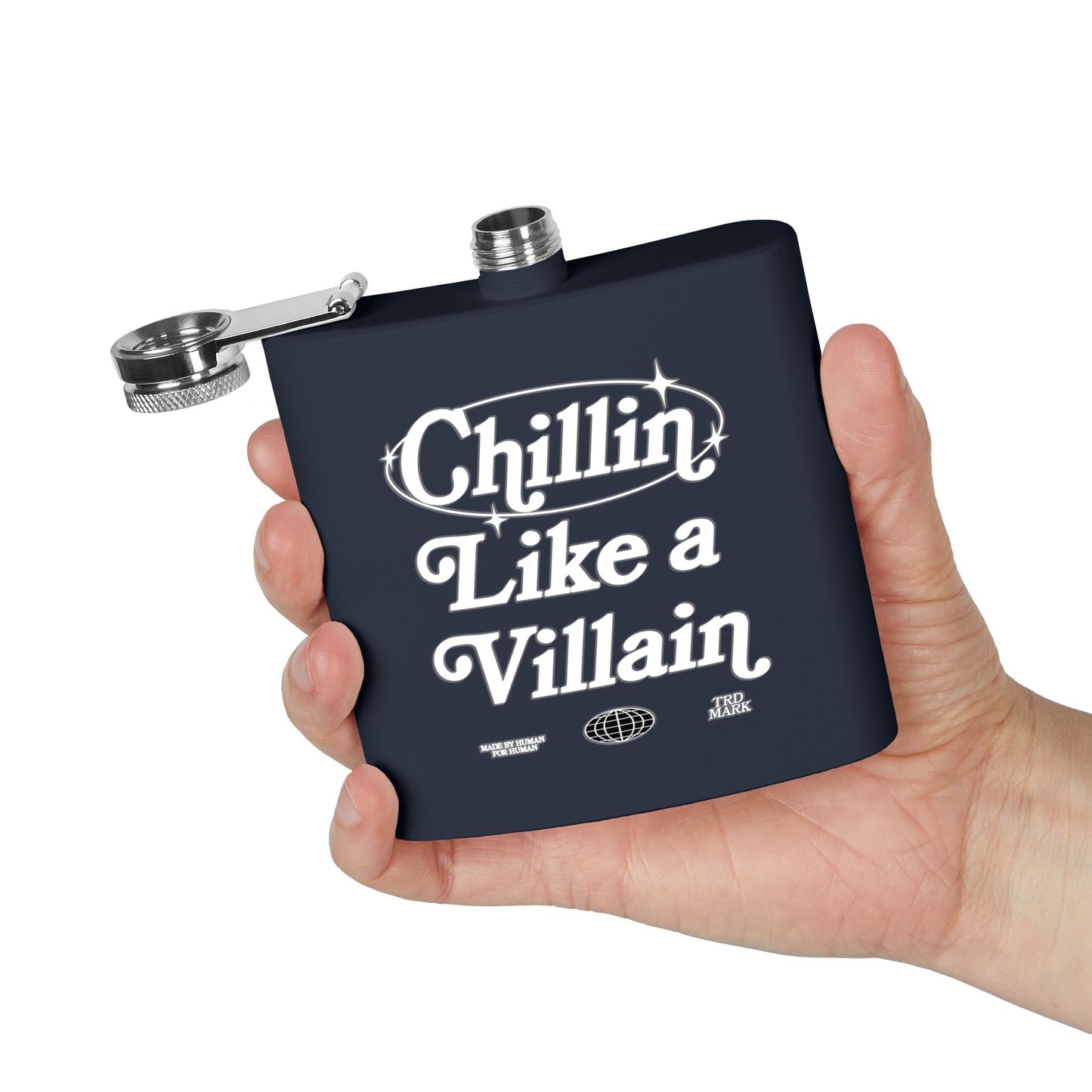 STAINLESS STEEL VILLAIN ELIXIR Flask