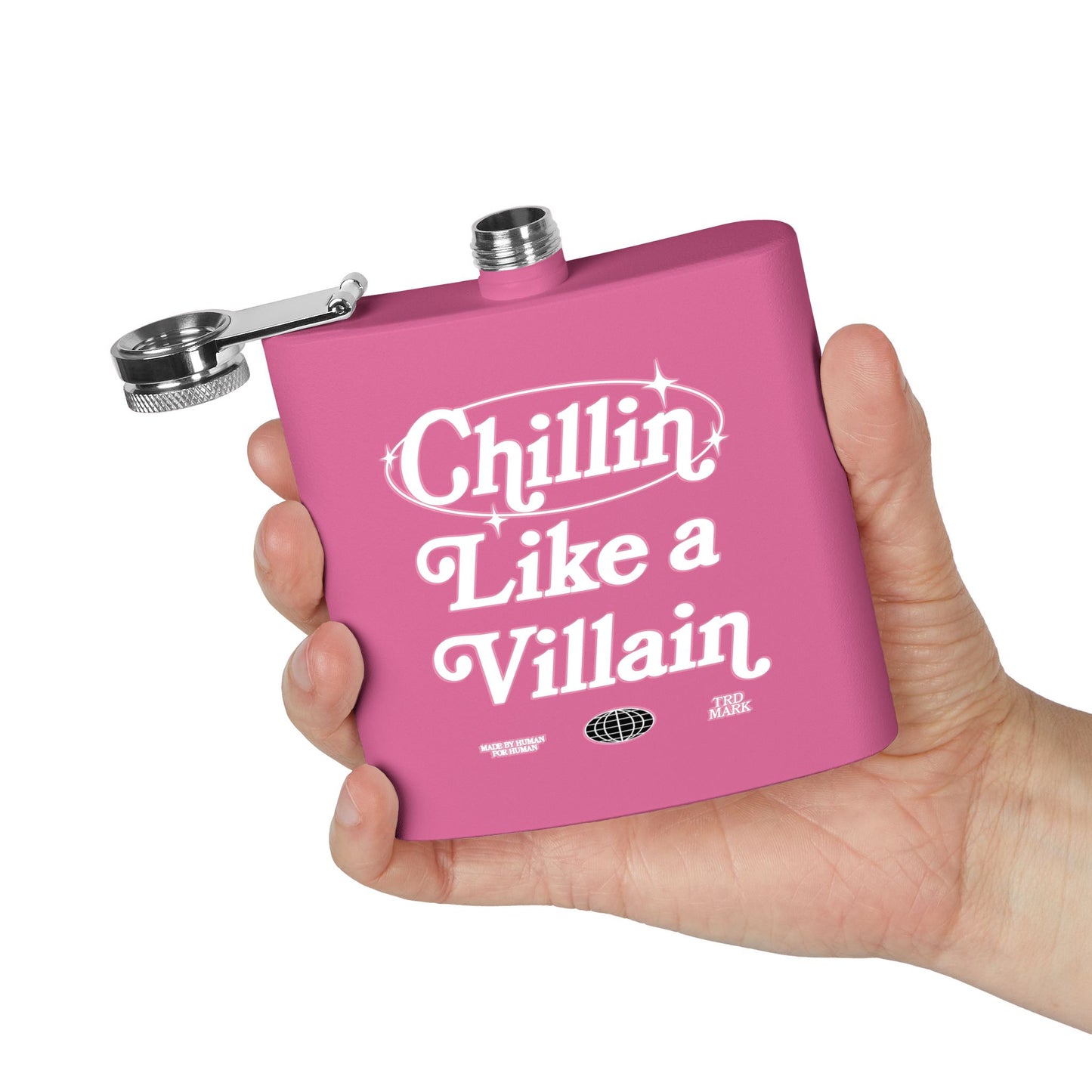 CHILLIN' LIKE A VILLAIN ELIXIR FLASK - PINK