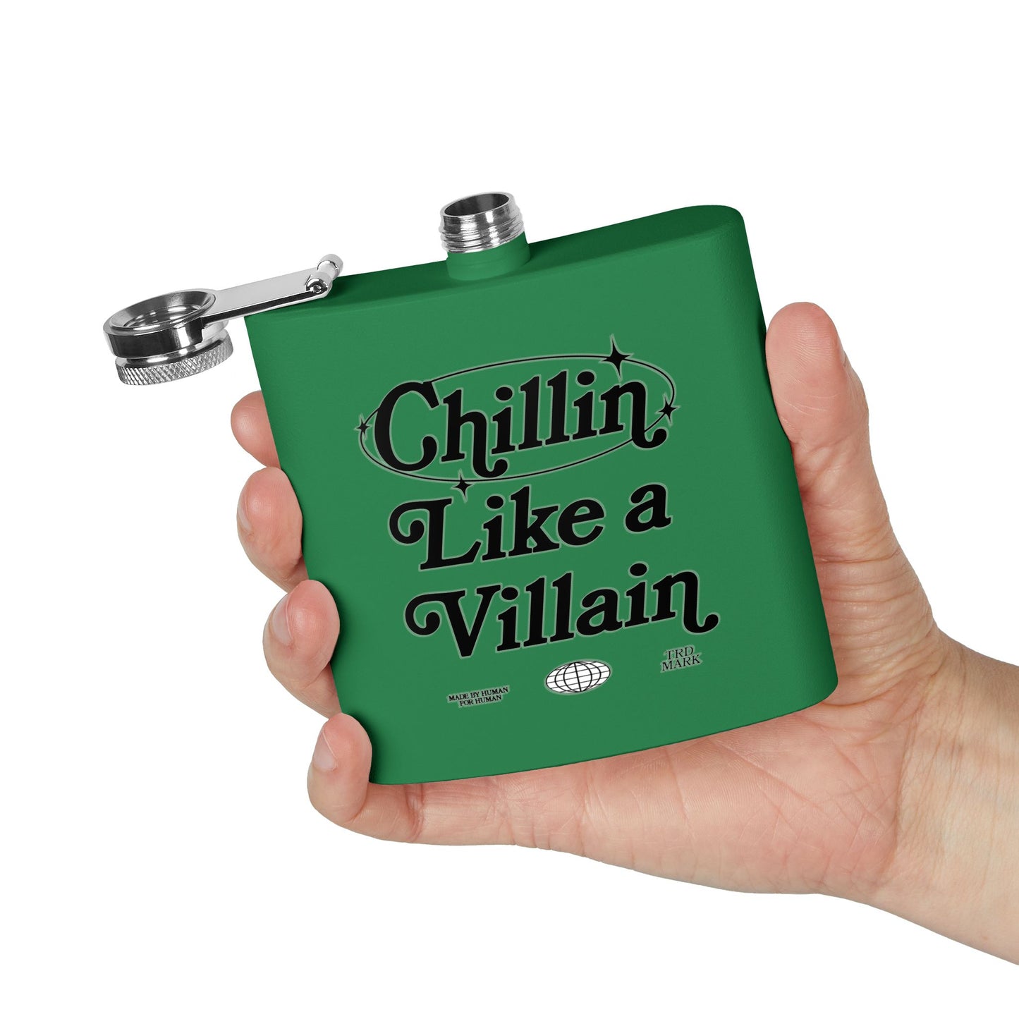 STAINLESS STEEL VILLAIN ELIXIR Flask