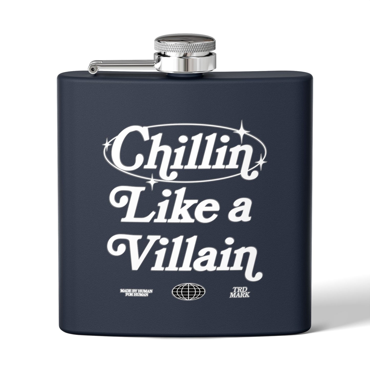 CHILLIN' LIKE A VILLAIN ELIXIR FLASK - NAVY