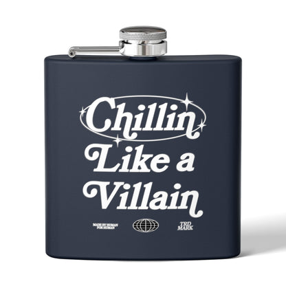 CHILLIN' LIKE A VILLAIN ELIXIR FLASK - NAVY