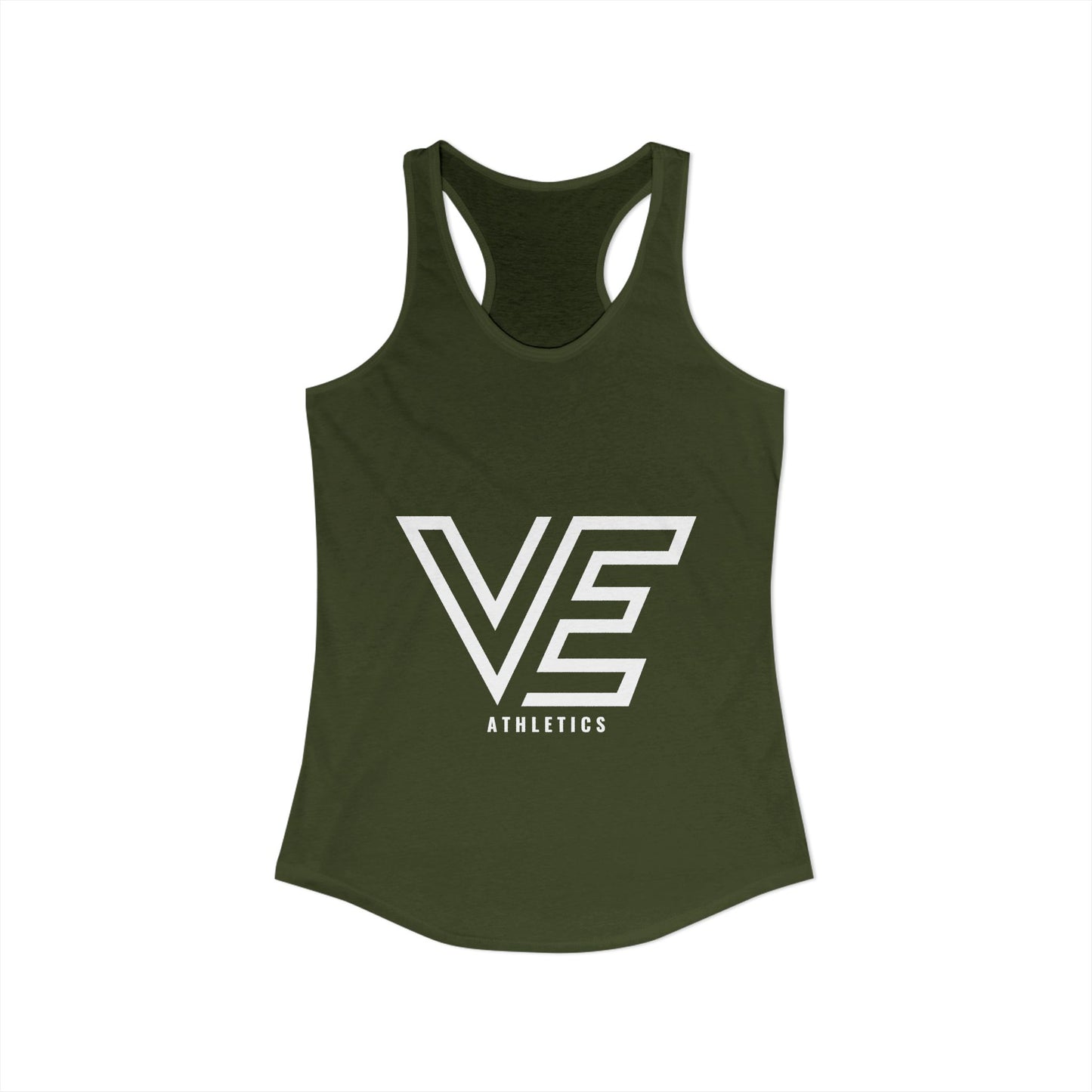 WOMEN'S ULTRA SPORT STACKED LOGO RACERBACK TANK - WHITE