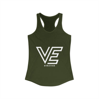 WOMEN'S ULTRA SPORT STACKED LOGO RACERBACK TANK - WHITE