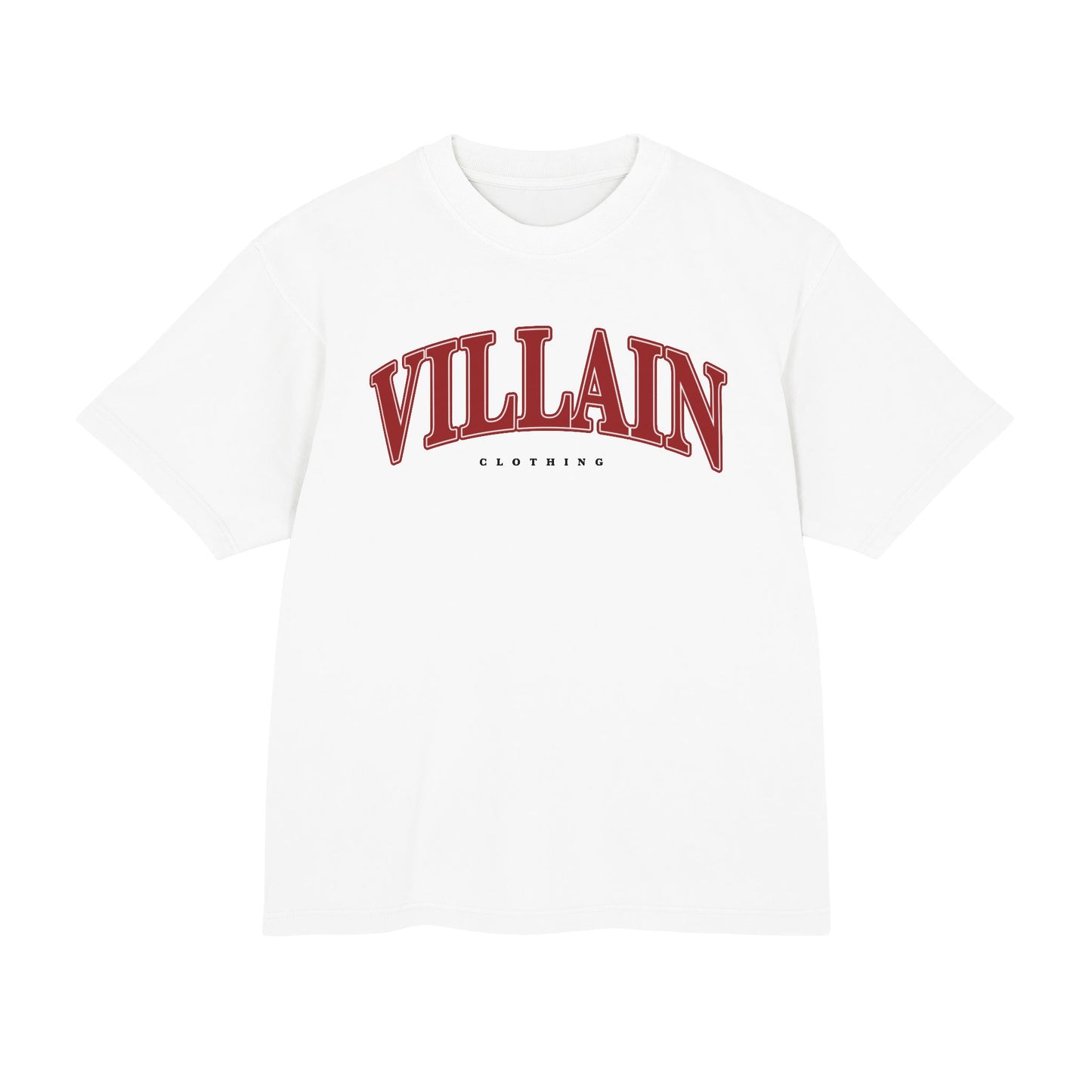 BURGUNDY VILLAIN ARCH T-SHIRT