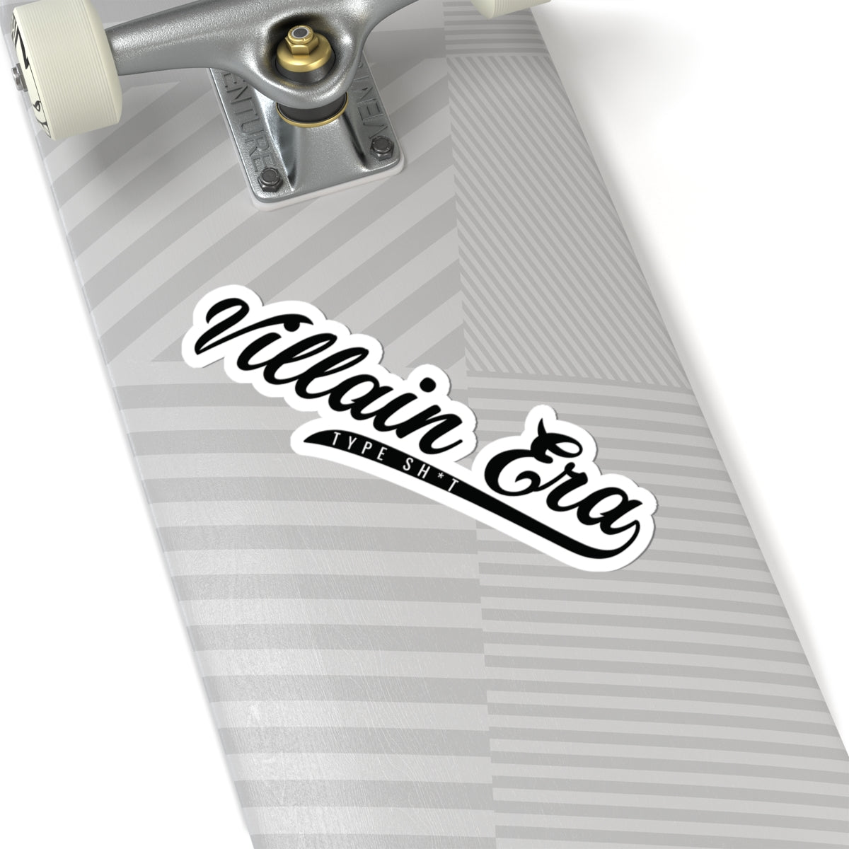 CLASSIC VILLAINOUS TYPE SH*T KISS CUT STICKER