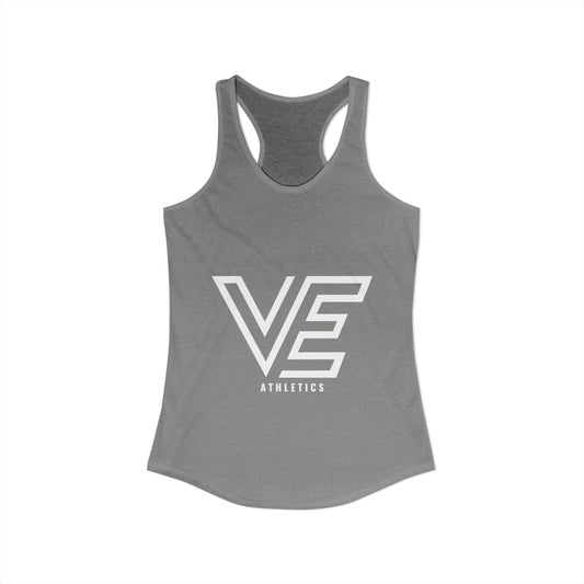 WOMEN'S ULTRA SPORT STACKED LOGO RACERBACK TANK - WHITE