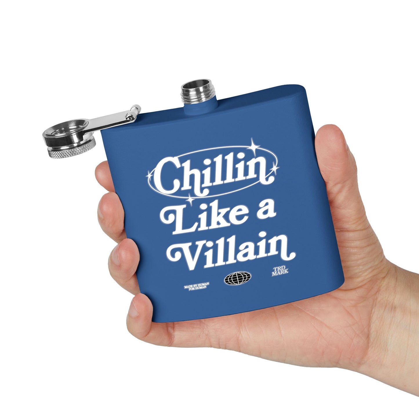 CHILLIN' LIKE A VILLAIN ELIXIR FLASK - BLUE