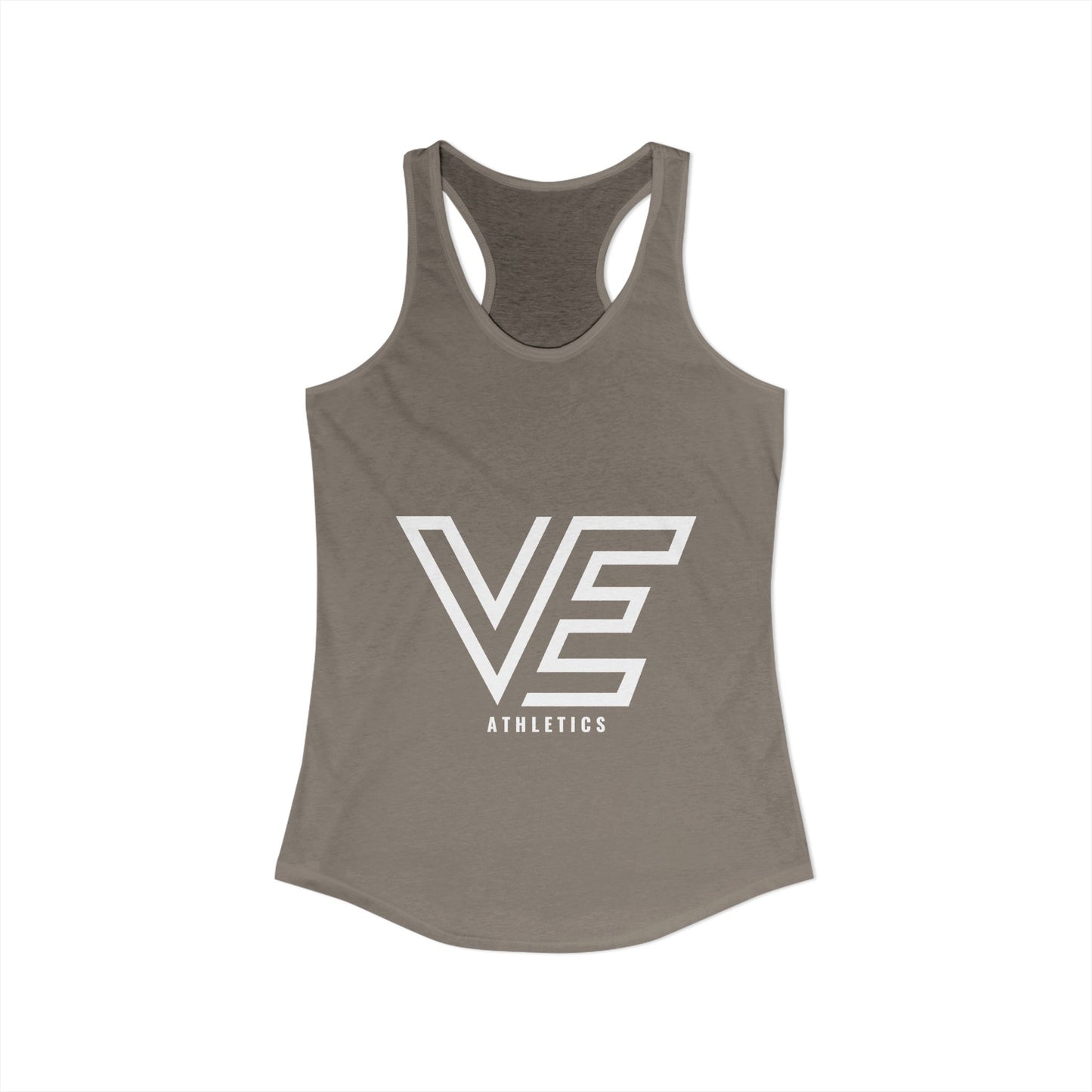 WOMEN'S ULTRA SPORT STACKED LOGO RACERBACK TANK - WHITE