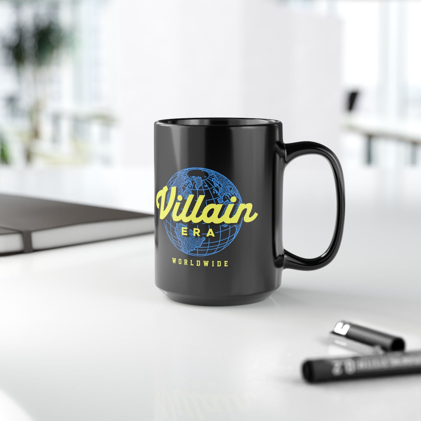VILLAIN ERA WORLDWIDE BLACK COFFEE MUG