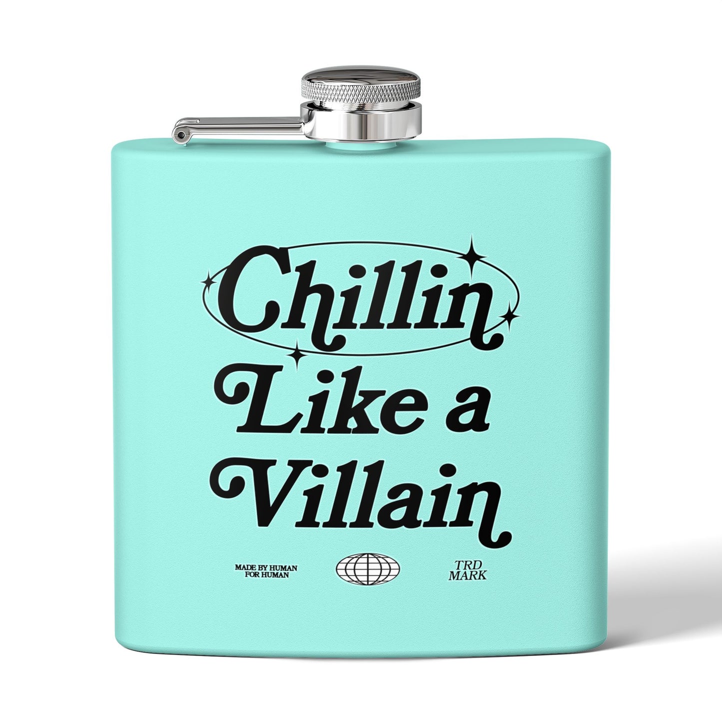 CHILLIN' LIKE A VILLAIN ELIXIR FLASK - TIFFANY BLUE